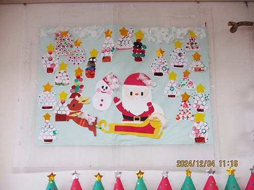 クリスマスの壁画